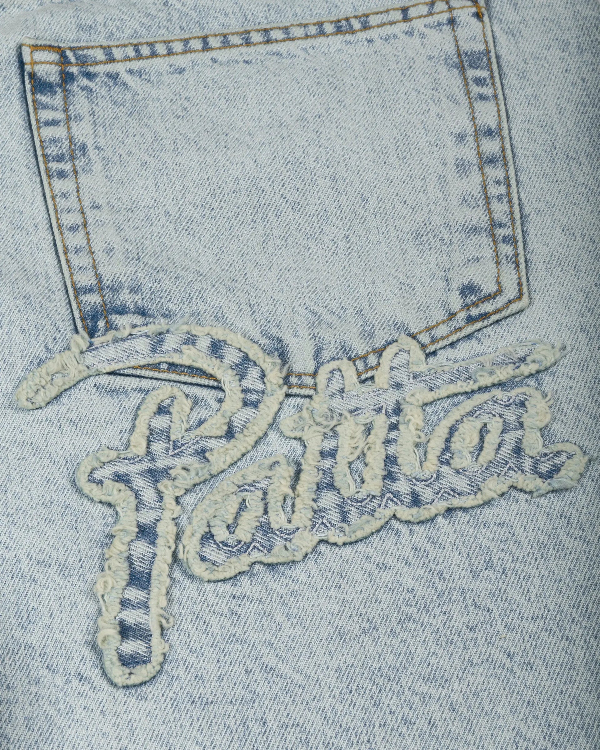 Patta Light Wash Denim Shorts (Light Blue Denim) Patta