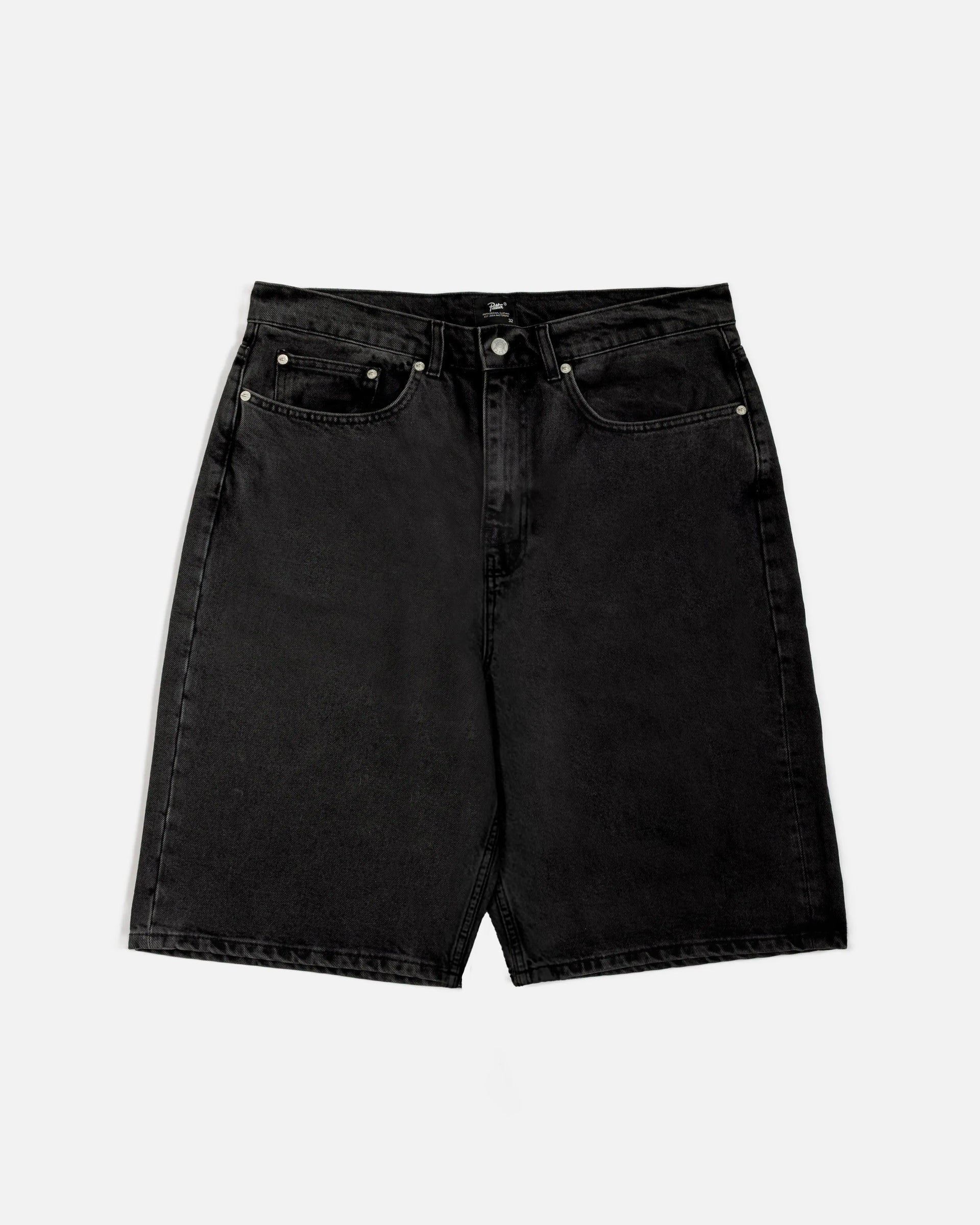 Patta Whiskers Denim Jorts (Black Denim) Patta