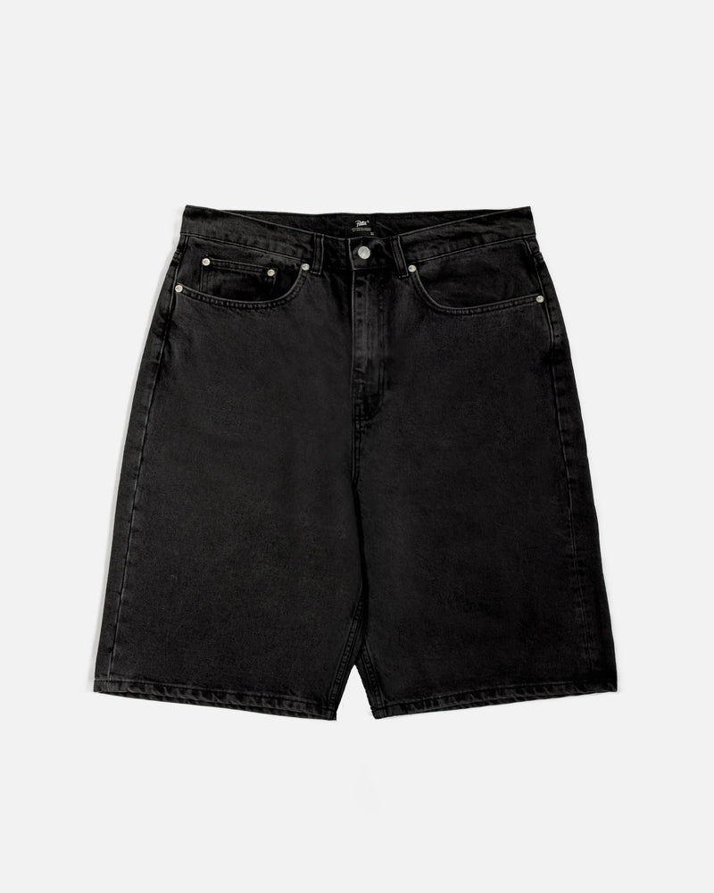Patta Whiskers Denim Jorts (Black Denim) Patta