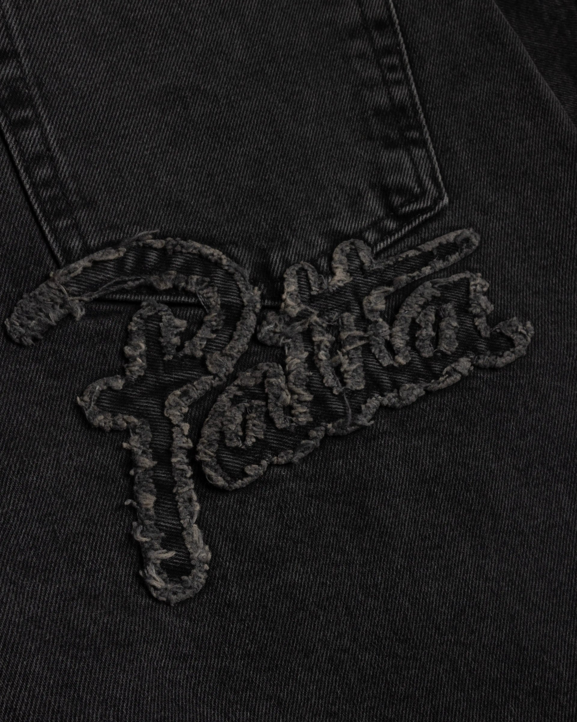 Patta Whiskers Denim Jorts (Black Denim) Patta
