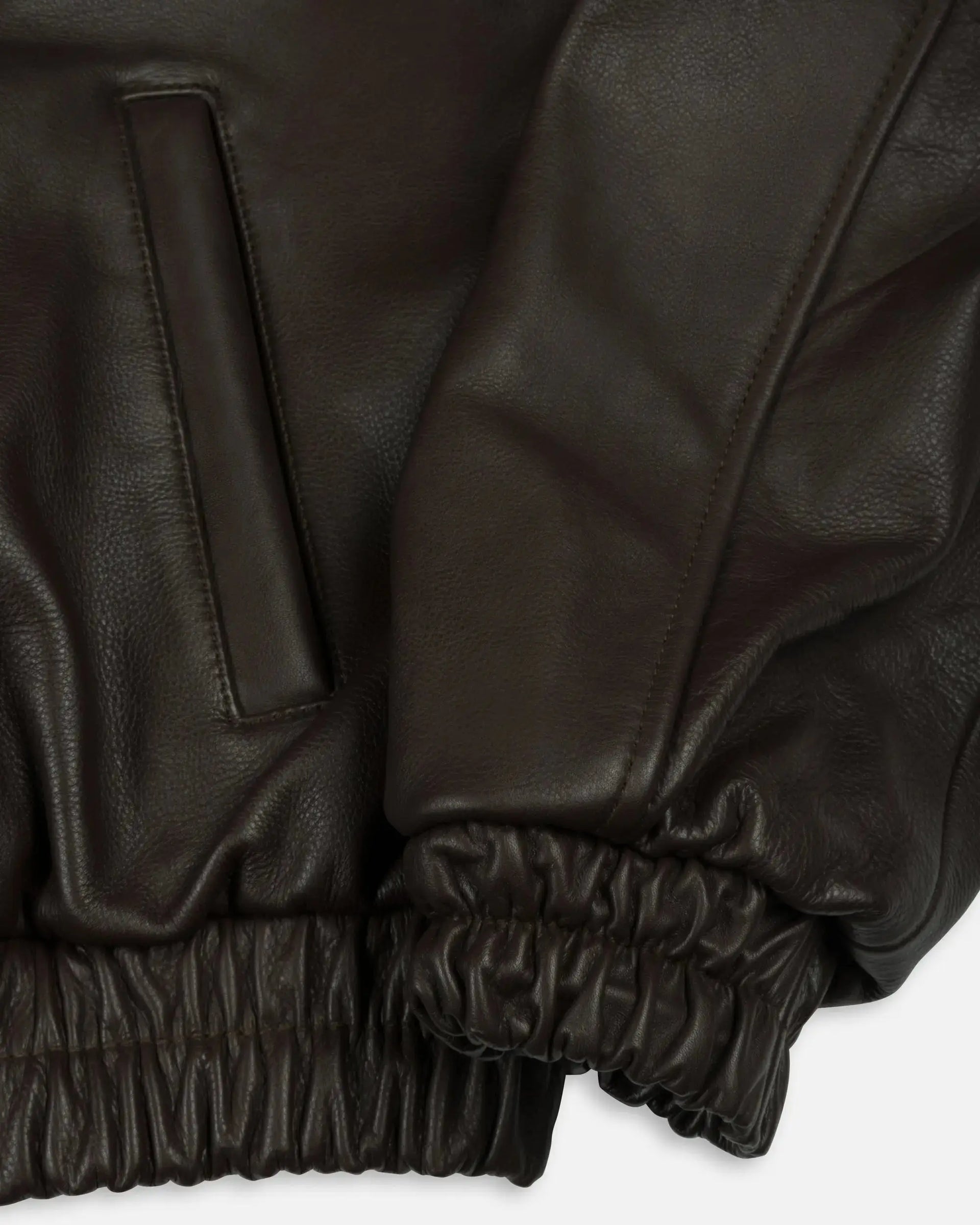Patta Leather Bomber Jacket (Coffee Bean) Patta