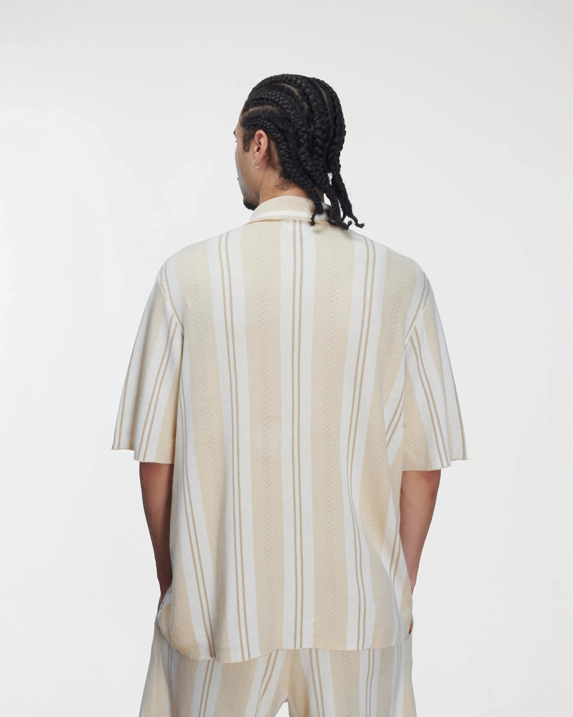 Patta Knitted Football Shirt (Oatmeal) Patta