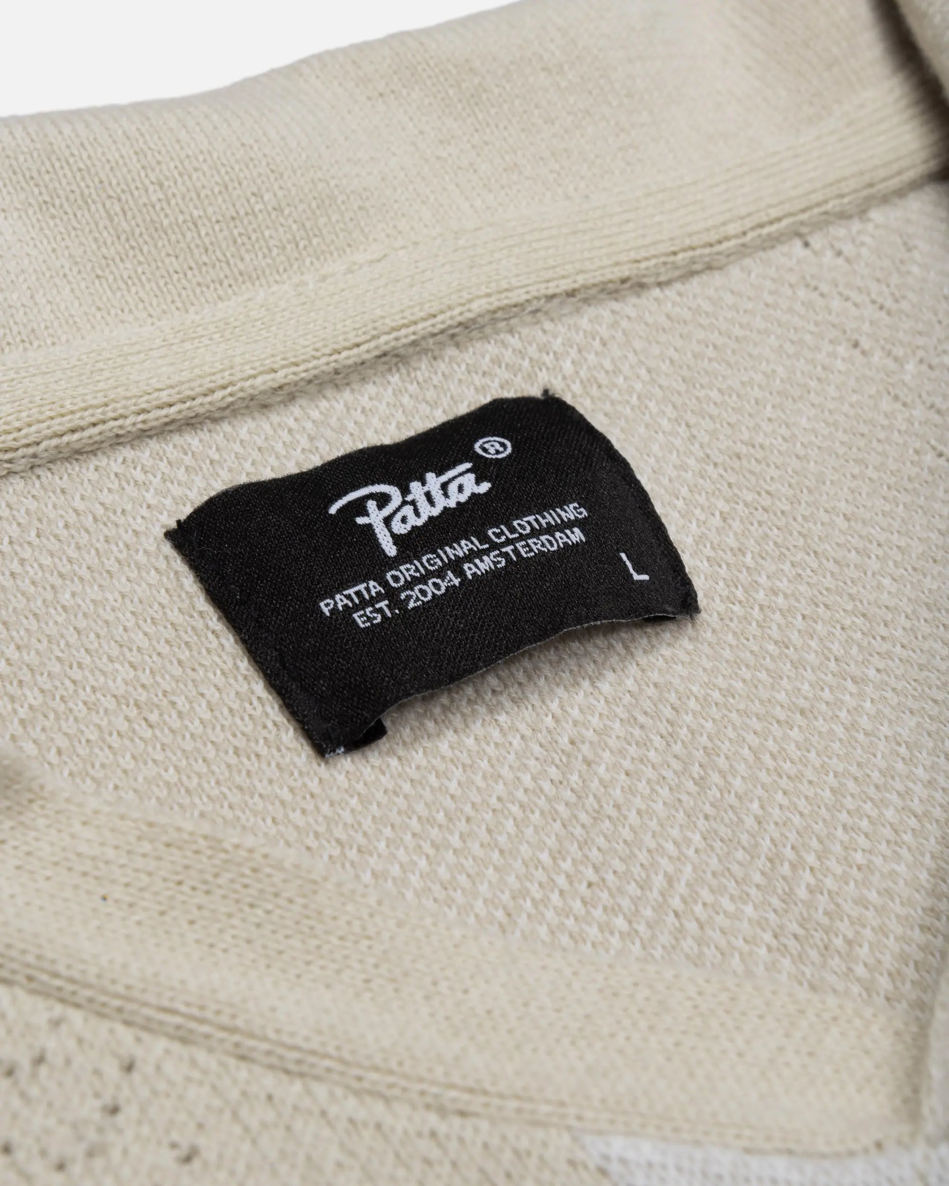 Patta Knitted Football Shirt (Oatmeal) Patta