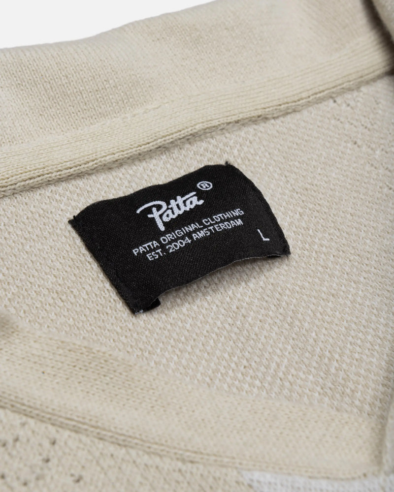 Patta Knitted Football Shirt (Oatmeal) Patta