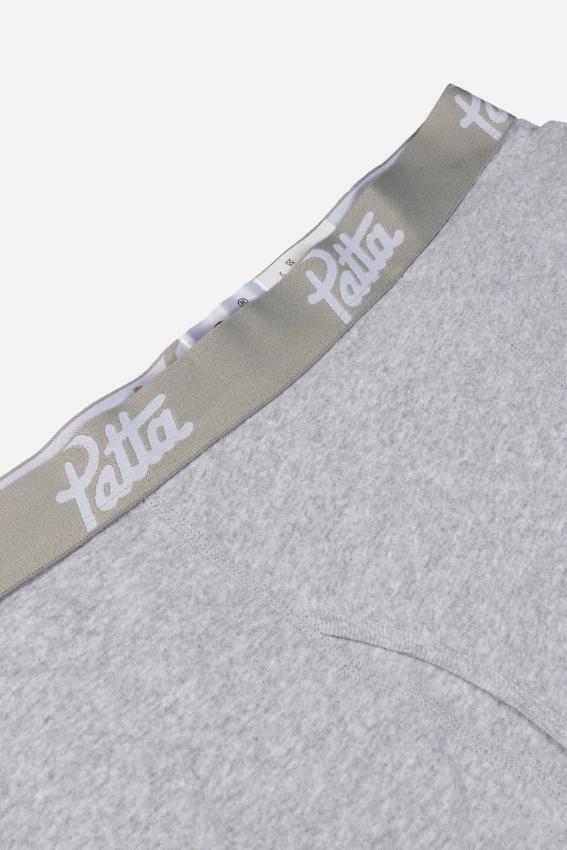 Patta Underwear Boxer Briefs 2-Pack (Melange Grey) Patta