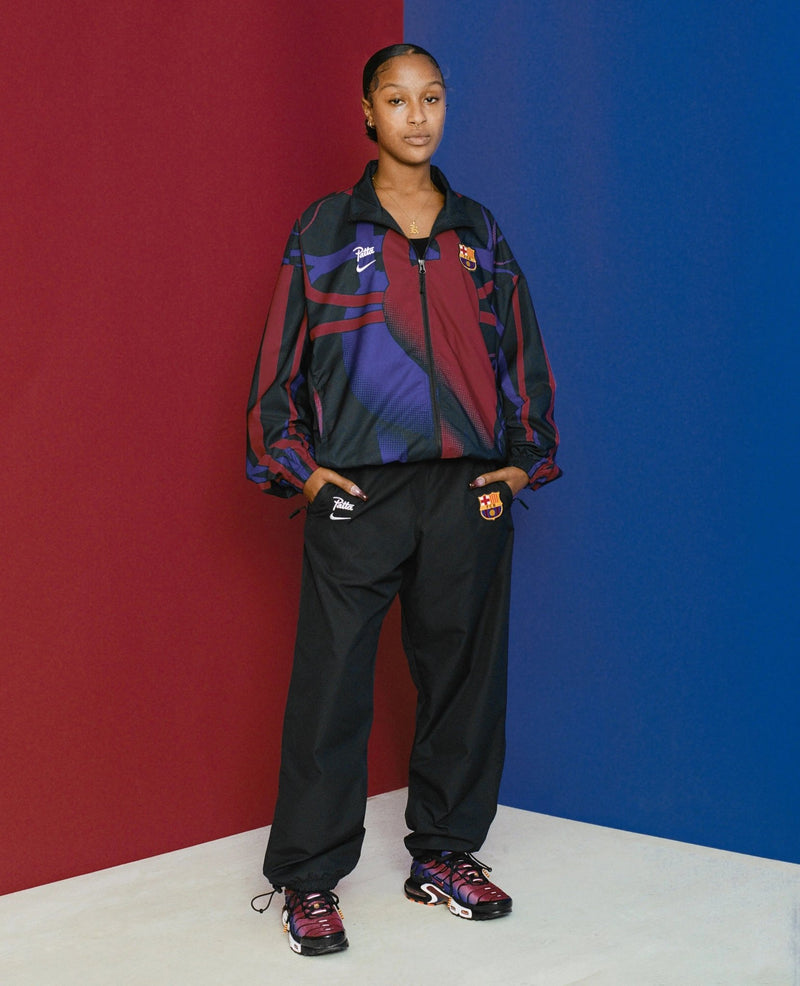 FCB x Patta Culers del Món Track Jacket (Black/White) - Patta