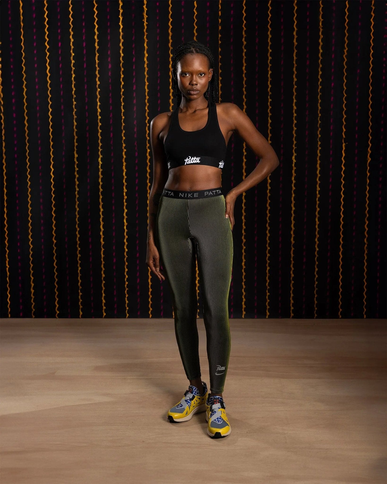 Nike x Patta Running Team Leggings (Saffron Quartz/Sanddrift) - Patta