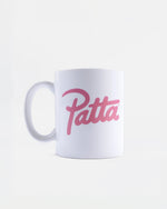 Patta Script Logo Mug (White/Pink) - Patta