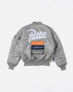 Patta x Alpha Industries MA - 1 Celebration Jacket (Silver/Orange) - Patta