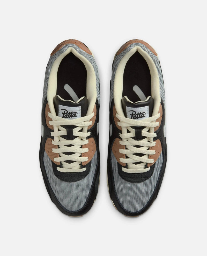 Patta x Nike Air Max 90 SP (Black/White - Particle Grey - Anthracite) - Patta